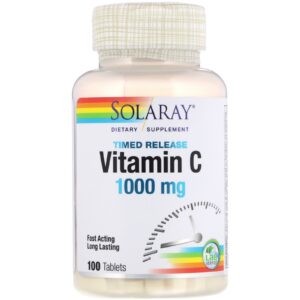 Vitamina C 1000 mg ( acción retardada) Solaray  100 comprimidos