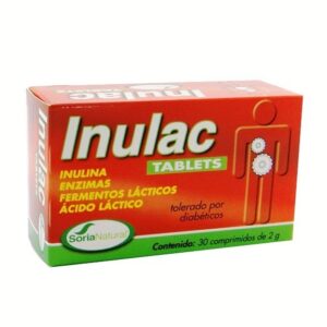 Inulac tabletas  Soria natural  30 comprimidos masticables
