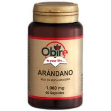 Arándano rojo 200 mg extracto seco  ( equivalente a 5000 mg ) Obire  60 cápsulas
