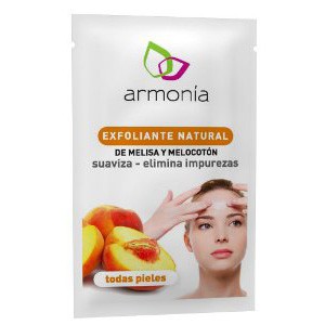 Exfoliante natural de melisa y melocotón Armonía  10 gr