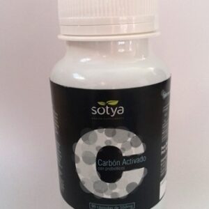 Carbón activado con  probiótico  Sotya  90 cápsulas vegetales