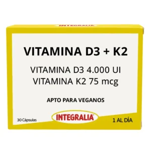 Vitamina D3 + K2 · Integralia · 30 cápsulas