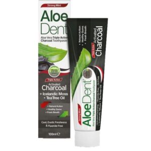 Dentífrico Aloe Dent con Carbón Activo · Optima · 100 ml