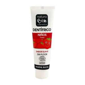 Dentífrico para Niños de Fresa Sin Flúor · Natura BIO · 50 ml