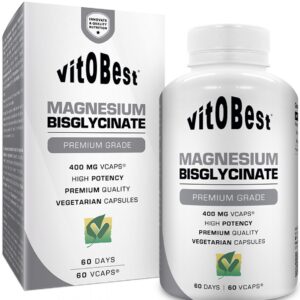 Magnesio Bisglycinate ( BISGLICINATO DE MAGNESIO ) Vit O Best 60 cap.