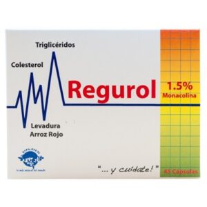 OFERTA ( PACK DE 3 UNIDADES) Regurol 1,5% MONACOLINA Espadiet 45 cápsulas