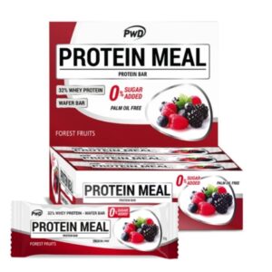 Protein Meal - Barritas Proteicas sabor Frutas del Bosque - PWD - 12 barritas