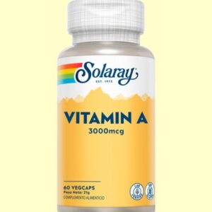 Vitamina A 3000 mcg (10.000 UI) - Solaray - 60 cápsulas