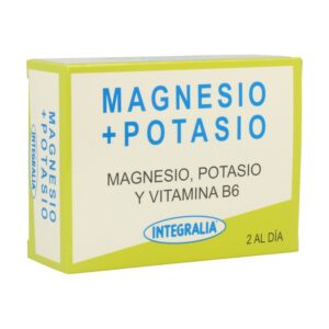 Magnesio + Potasio · Integralia · 60 cápsulas ( PACK DE 3 UNIDADES)
