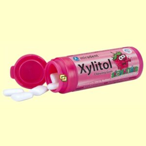 Miradent Xylitol Chicle Sabor Fresa kids 30uds