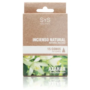 Incienso Natural Azahar 15 Conos SYS Aromas