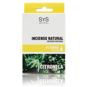 Incienso Natural Citronela 15 Conos SYS Aromas
