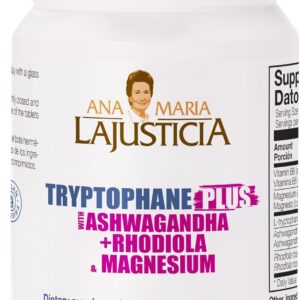 TRIPTOFANO PLUS CON ASHWAGANDHA+ RHODIOLA Y MAGNESIO (60 comp.)Ana María LaJusticia